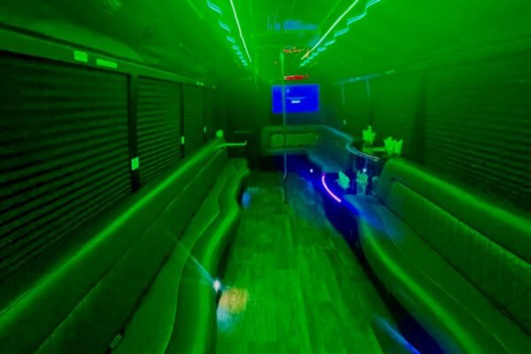 24 Passengers Party bus rental interior