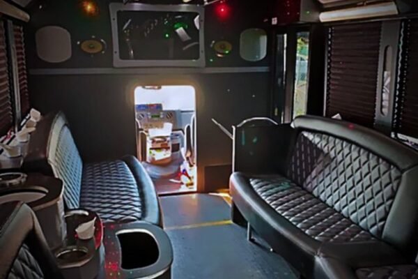 20 Passengers Black Party Bus Rental