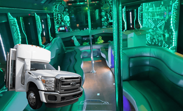 28 Passengers Party Bus Rental